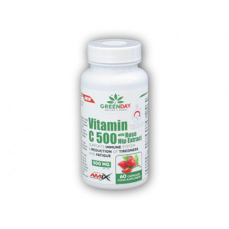 Vitamin C 500mg mit Hagebutte 60cps