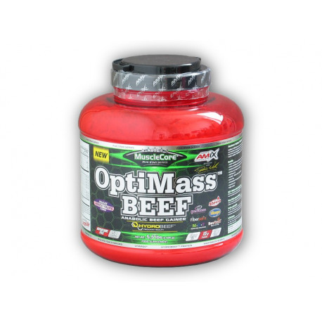 OptiMass BEEF mit Hydrobeef 2500g - doppelt weiße Schokolade