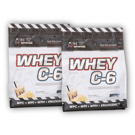 2x Whey C6 CFM 100% Molke Protein 2250g - Kekse