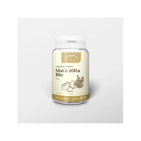 Gelbes Maca in BIO-Kapseln x500mg - 100