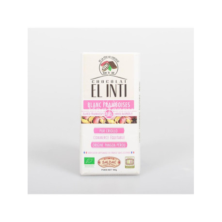 El Inti 40% Weiße Schokolade mit Himbeeren Bio