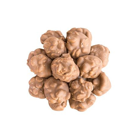 Schokoladenstückchen gesalzenes Karamell mit Erdnüssen