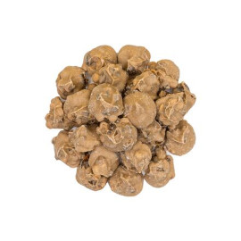 Schokoladenklumpen weißer Apfelkuchen