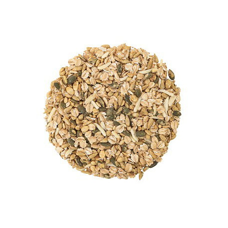 Geröstete Kerne mit Flocken und Mandeln