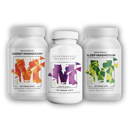 Performance Magnesium + Schlaf Magnesium + Energie Magnesium 3x 100 Kapseln