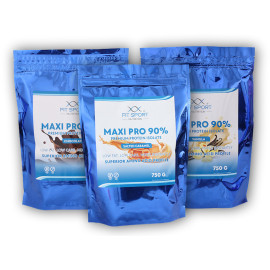 3x Maxi Pro 90% 750g - Vanille