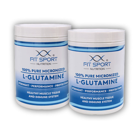 2x 100% reines mikronisiertes L-Glutamin 550g