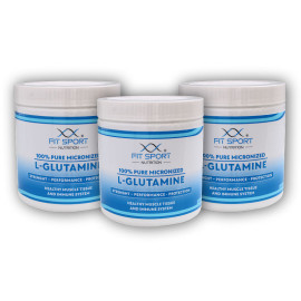 3x 100% reines mikronisiertes L-Glutamin 330g