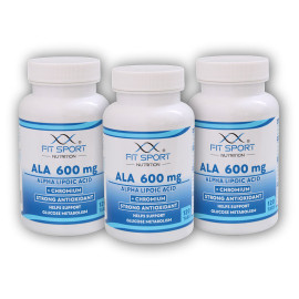 3x ALA 600mg Alpha-Liponsäure + Chrom 120 Tabletten - Alpha-Liponsäure