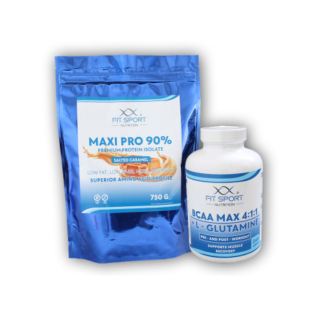 Maxi Pro 90% 750g + BCAA 4:1:1 240cps - Schokolade
