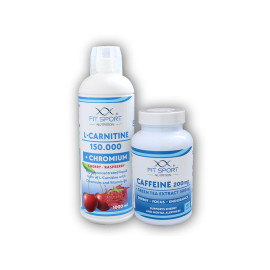 L-Carnitin 150000+Chrom 1000ml+Koffein 200mg+Grüner Tee 300mg 120 Kapseln - orange