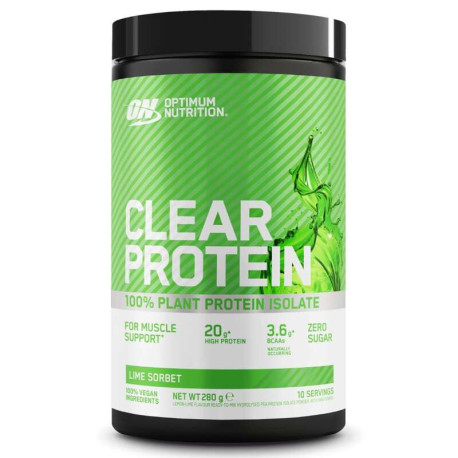 Optimum Nutrition Clear Protein 100% Pflanzenisolat 280g Zitrone Limette