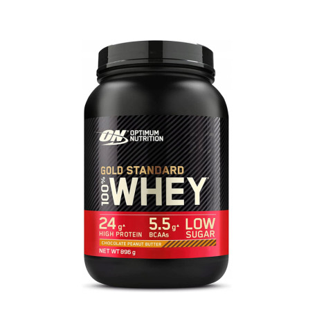 Optimum Nutrition 100% Whey Gold 900g Schokolade Erdnussbutter