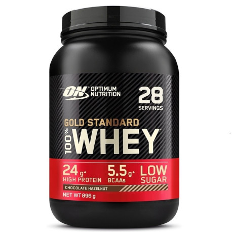 Optimum Nutrition 100% Molke Gold 900g Schokolade Haselnuss