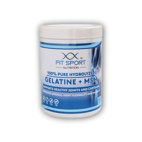 100% reine hydrolysierte Gelatine + MSM 500 Kapseln - Gelatine + MSM