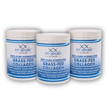 3x 100% reines hydrolysiertes Kollagen aus Weidehaltung 400g - Hydrolysiertes Kollagen