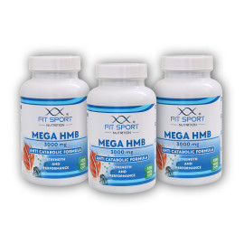 3x Mega HMB 3000mg 120 Gemüsekapseln