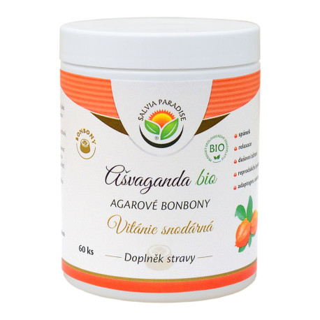 Ashwagandha – willkommen Agar-Bonbons BIO 60 Stücke