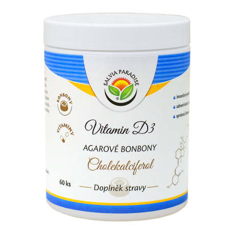 Vitamin D3 – Cholecalciferol Agar-Bonbons 60 Stück