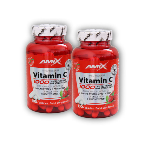 2x Vitamin C 1000 mg + Hagebutten 100 Sekunden pro Sekunde