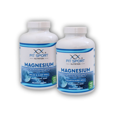 2x Magnesium GUTE NACHT 150 Gemüsekapseln – Magnesium Schlaf gut