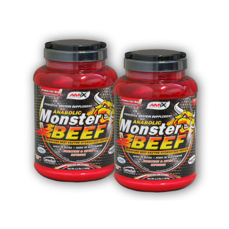 2x Anabolic Monster BEEF 90% Protein 1000g – Waldfrüchte