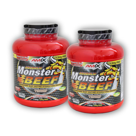 2x Anabolic Monster BEEF 90% Protein 2200g – Vanille Limette