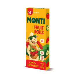 MONTI Fruchttube Apfel & Erdbeere – 24x30g