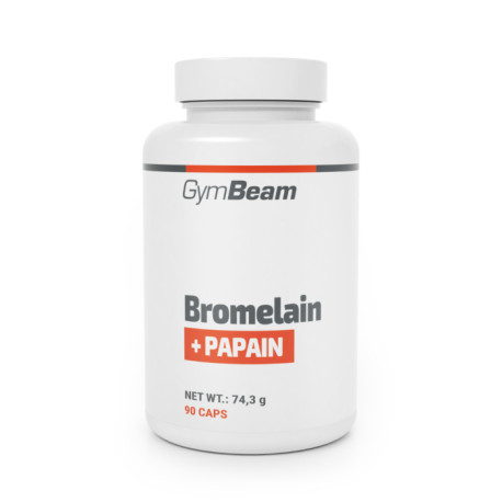 Bromelain Papain – GymBeam – unaromatisiert – 20 x 2,8 g – 90 Säckchen