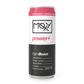 MOXY power+ Energy Drink 330 ml - GymBeam - Erdbeerlimonade