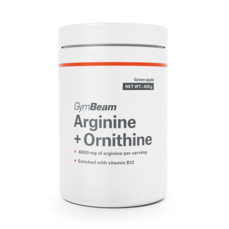 Arginin + Ornithin - GymBeam - Zitronenlimette - 420 g
