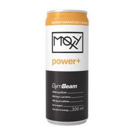 MOXY power+ Energydrink 330 ml - GymBeam - Mango-Passionsfrucht