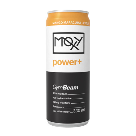 MOXY power+ Energydrink 330 ml - GymBeam - Mango-Passionsfrucht