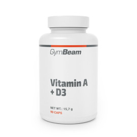 Vitamin A + D3 - GymBeam - 90 Säckchen.