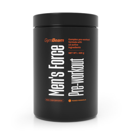 Männer Force Pre-Workout – GymBeam – Passion Fruit Mango – 420 g
