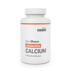 Kalzium, Tabletten zum Saugen – GymBeam – Grapefruit – 90 Tabletten.