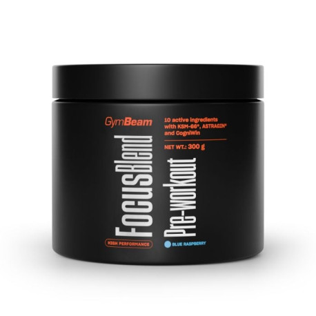 Focus Blend Pre-Workout - GymBeam - Blue Raspberry - 300 g