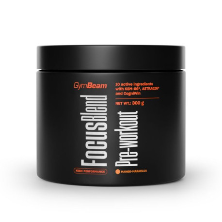 Focus Blend Pre-Workout - GymBeam - Passion Fruit Mango - 300 g