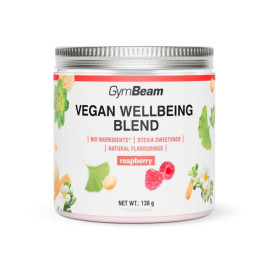 Vegane Wellbeing-Mischung – GymBeam – Himbeer – 138 g