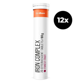 Iron Complex Sparkling – GymBeam – Waldfrüchte – 12 x 20 Tab
