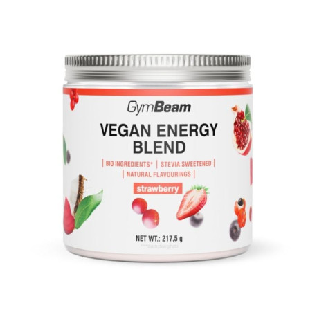 Vegane Energiemischung – GymBeam – Erdbeere – 217,5 g