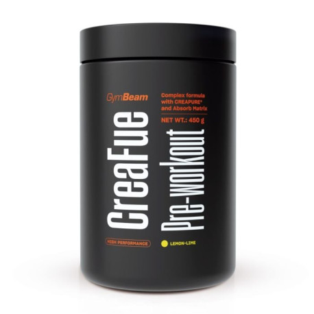CreaFue Pre-workout – GymBeam – Zitronenlimette – 450 g