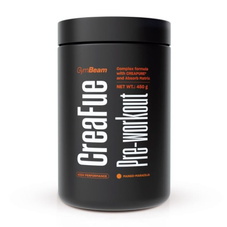 CreaFue Pre-workout – GymBeam – Passionsfrucht-Mango – 450 g