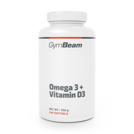 Omega 3 + Vitamin D3 - GymBeam - 240 Säckchen.