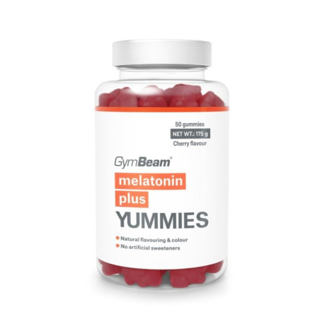 Melatonin Plus Yummies – GymBeam – Cherry – 50 Säckchen.