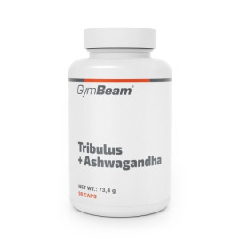 Tribulus + Ashwagandha - GymBeam - 90 Kapseln.