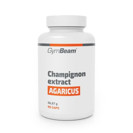 Champignon-(Agaricus)-Extrakt mit 20 % Polysacchariden und 10 % Beta-Glukanen – GymBeam – 90 Säckchen.