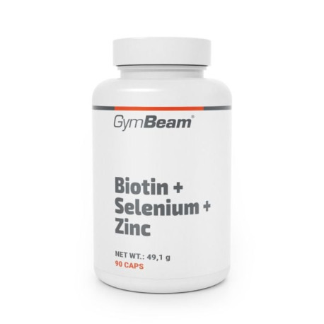 Biotin + Selen + Zink – GymBeam – 90 Kapseln.