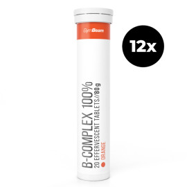 B-Komplex 100% Sparkling - GymBeam - Orange - 12 x 20 Tab