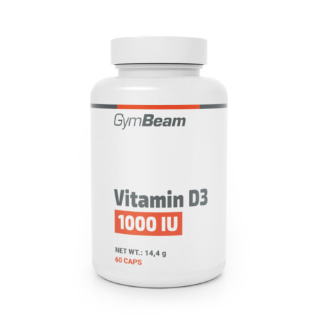 Vitamin D3 1000 IU - GymBeam - unaromatisiert - 60 Säckchen.